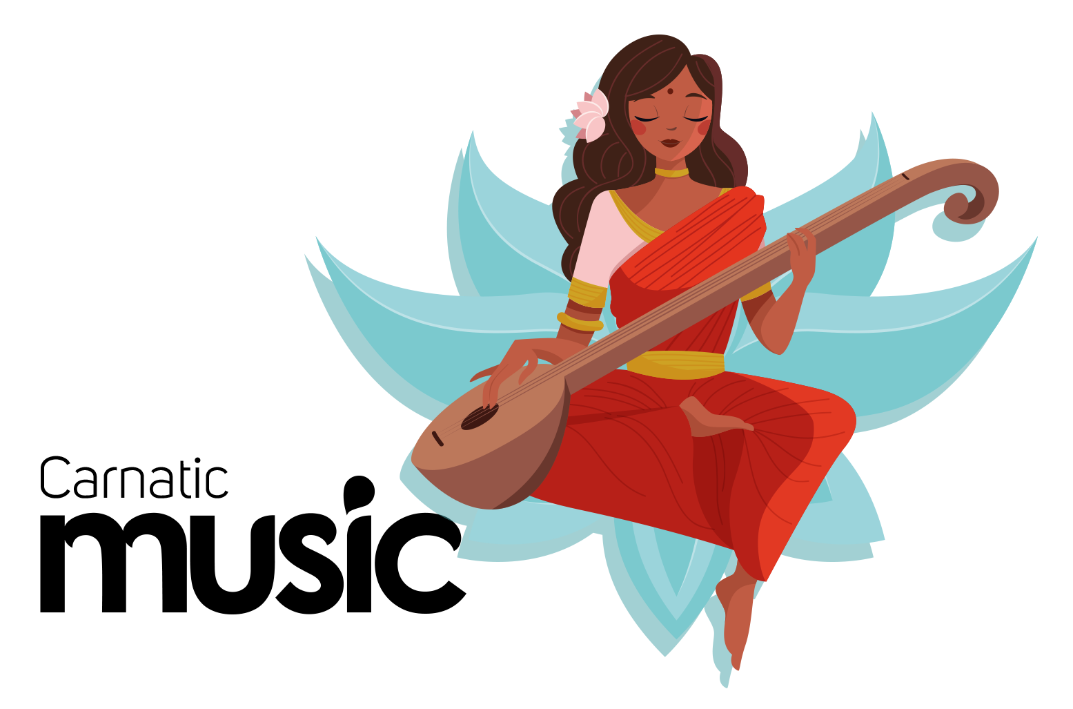 Saraswati with veena